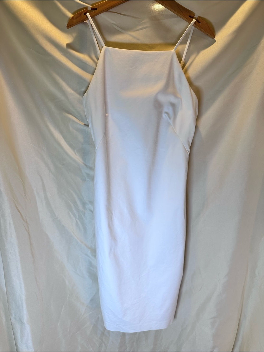 Polo Ralph Lauren Minimalist White Spaghetti Strap Sheath Dress size 4